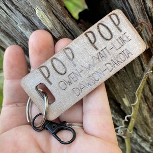 Father’s Day Keychains, Father’s Day Gift, Personalized Keychain, Laser Engraved, Personalized Gifts, Gift for Dad, Gift for Him, Best Dad