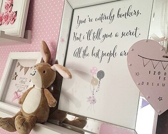 Alice in wonderland print