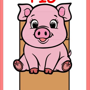 FARM Animals Paper Bag Puppets Zoo Animal Printable Craft Art for Kids ...