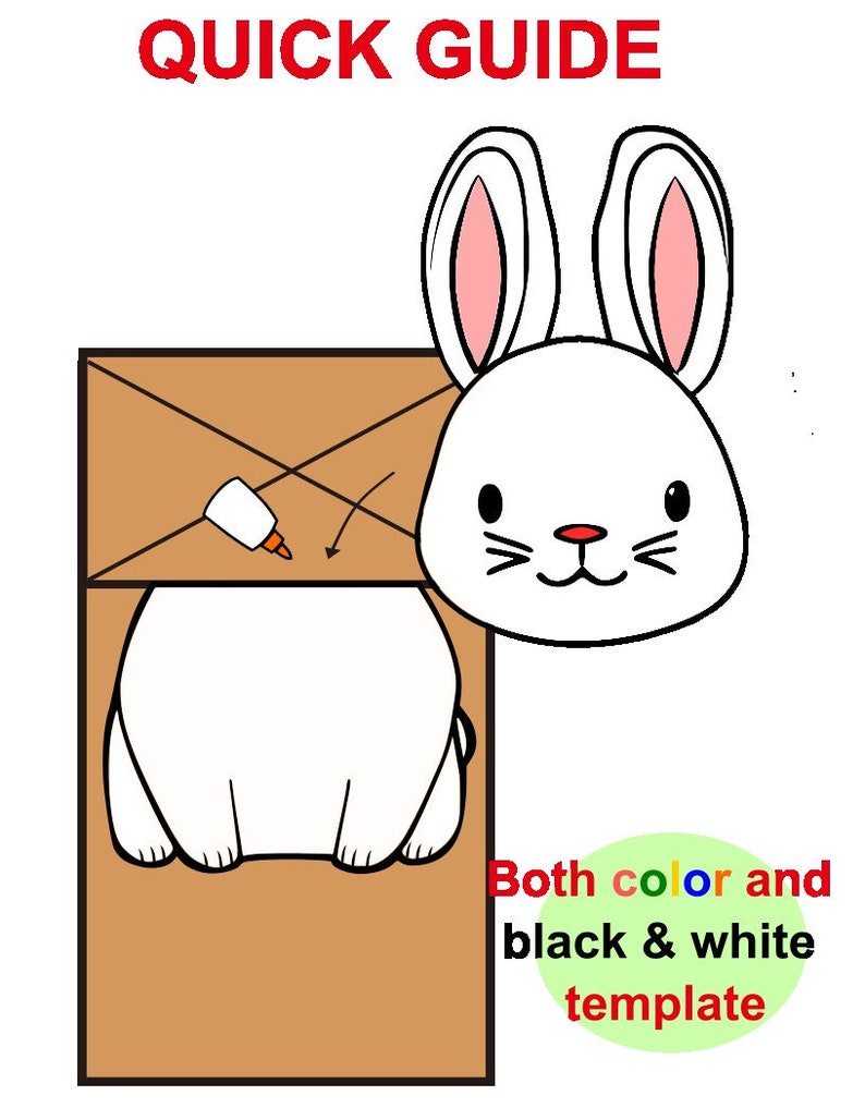 FARM Animals Paper Bag Puppets Zoo Animal Printable Craft Art for Kids ...