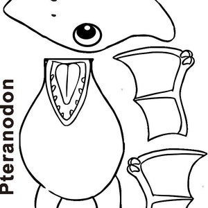 Dinosaur Paper Bag Puppet Craft for Kid Coloring Puppet Printable ...