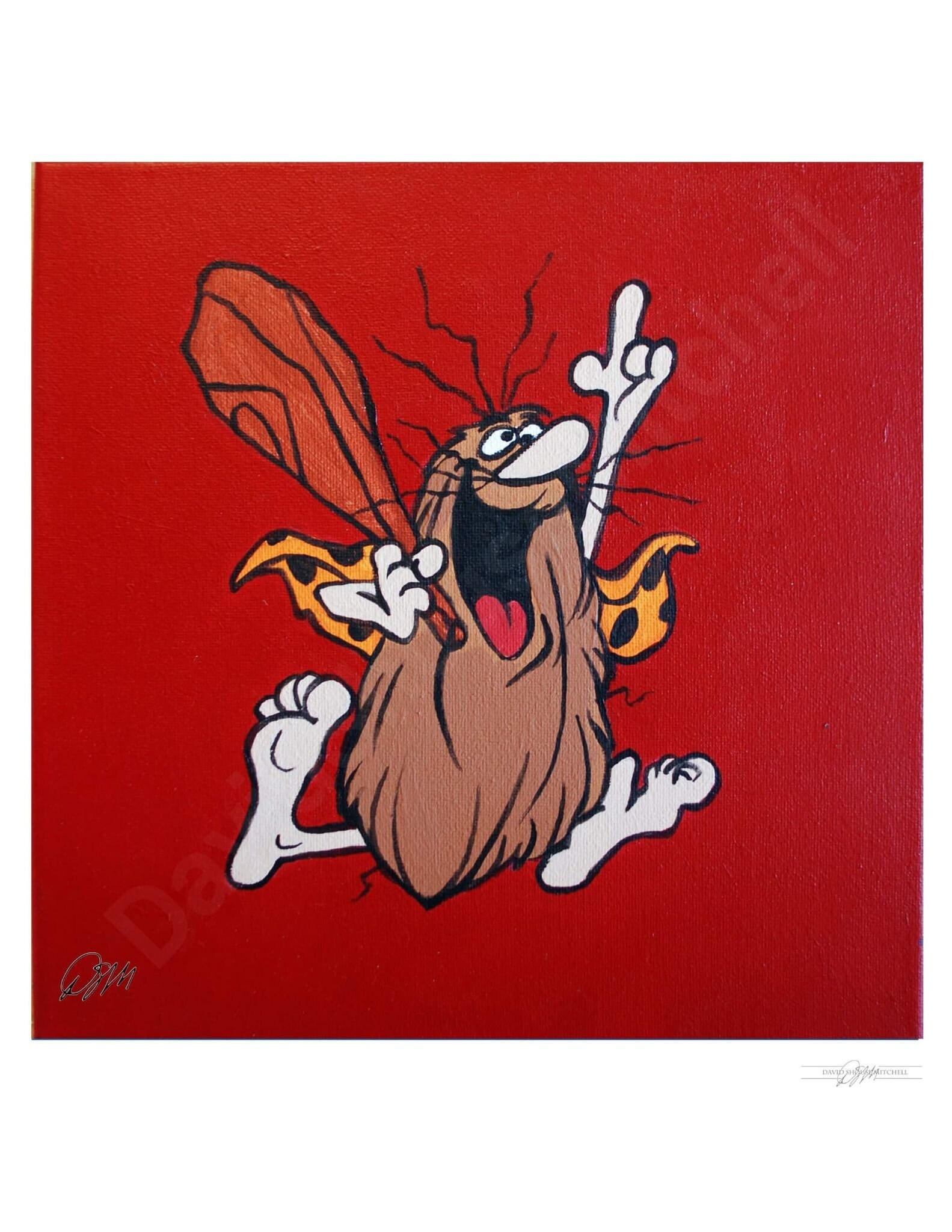 Captain Caveman HannaBarbera cartoon Art Print Wall Art Etsy