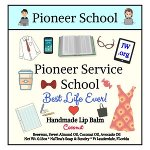 Pioneer Lip Balm/Pioneer School/SKE/Pioneers/Elders/Sisters