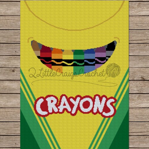 INSTANT DOWNLOAD Crayon Graph Pattern Crayon Toddler Etsy