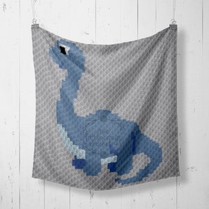 INSTANT DOWNLOAD - Brachiosaurus - Dinosaur - Baby Blanket - Crochet Graph - Crochet Pattern - Afghan - Graphgan - Corner to Corner - c2c