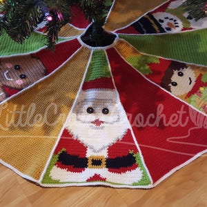 Crochet Christmas Tree Skirt Crochet Tree Skirt Crochet Christmas Crochet Graph Tree Skirt Christmas Tree Skirt Tree Skirt Pattern image 3