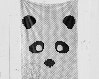 INSTANT DOWNLOAD - Panda Graph - Panda c2c - Crochet Graph - Crochet Pattern - Baby Blanket - Corner to Corner - C2C - C2C Written