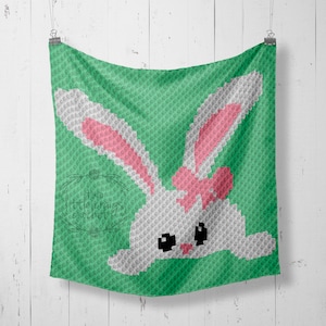 INSTANT DOWNLOAD - Bunny - Crochet Graph - Crochet Pattern - Baby Blanket - Corner to Corner - C2C - C2C Written