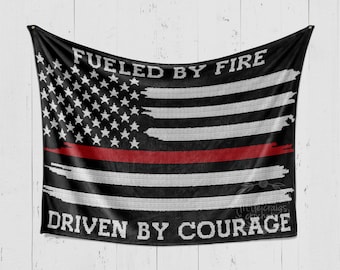 INSTANT DOWNLOAD- Firefighter Crochet-Thin Red Line-Firefighter Support-Firefighter Afghan-Firefighter Graphgan-Firefighter Blanket