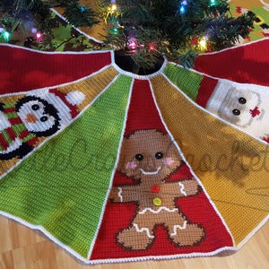 Crochet Christmas Tree Skirt Crochet Tree Skirt Crochet Christmas Crochet Graph Tree Skirt Christmas Tree Skirt Tree Skirt Pattern image 6