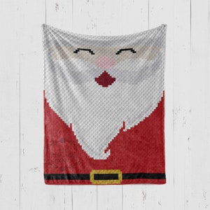 INSTANT DOWNLOAD - Santa Throw - Santa Claus Throw - Santa c2c - Crochet Graph - Crochet Pattern - Corner to Corner - C2C - C2C Written
