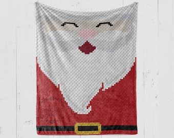 INSTANT DOWNLOAD - Santa Throw - Santa Claus Throw - Santa c2c - Crochet Graph - Crochet Pattern - Corner to Corner - C2C - C2C Written