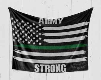 INSTANT DOWNLOAD- Army Strong - Army Blanket - Army Flag - Army Graphgan - Army Graph - Army Crochet Pattern - Army Graph Pattern