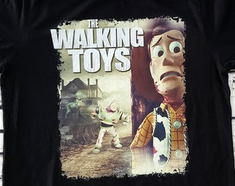 SALE 20% OFF The Walking Toys Adult Shirt The Walking Dead Meets Toy Story Tee