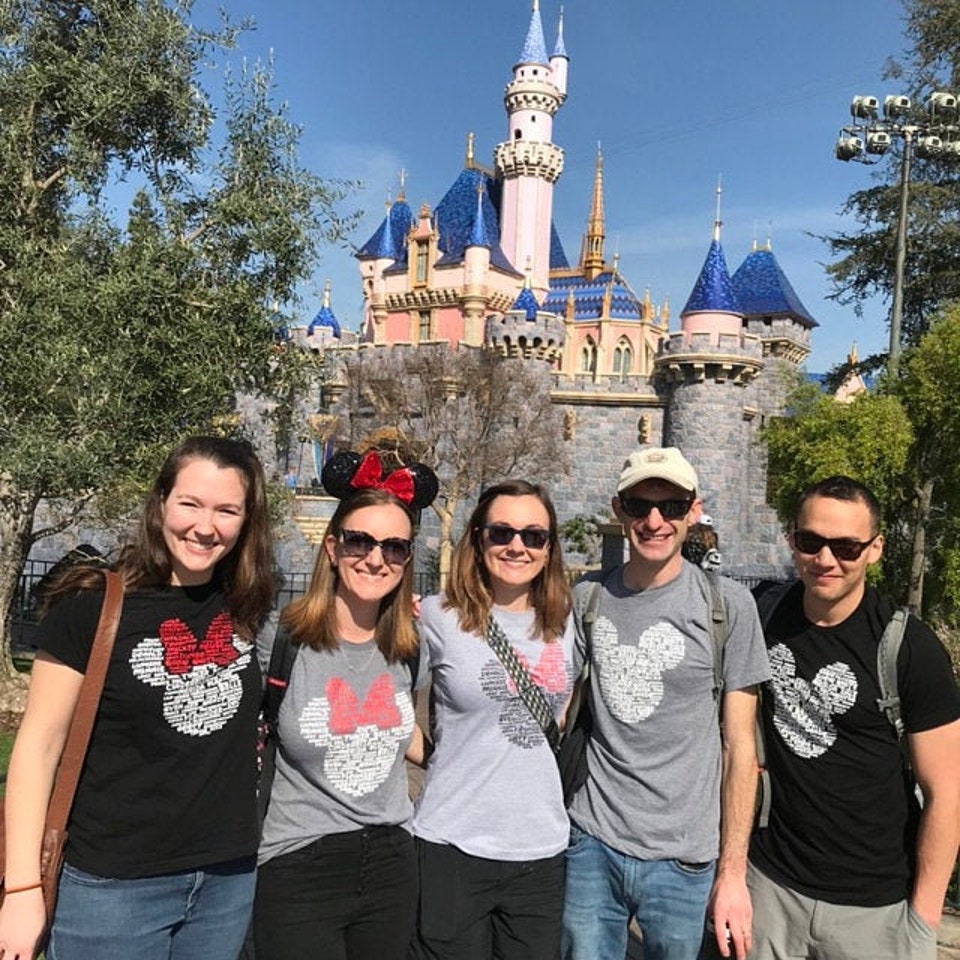 Discover Disney Family Shirts Mickey and Minnie Head Ears His and Hers Matching Disney Custom Family Vacation Shirts