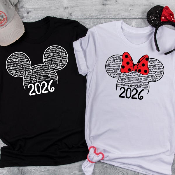 Matching Disney Shirts for Whole Family in 2026, Minnie and Mickey