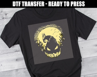 Nightmare Before Christmas Jack Skellington Oogie Boogie Halloween printed transfer