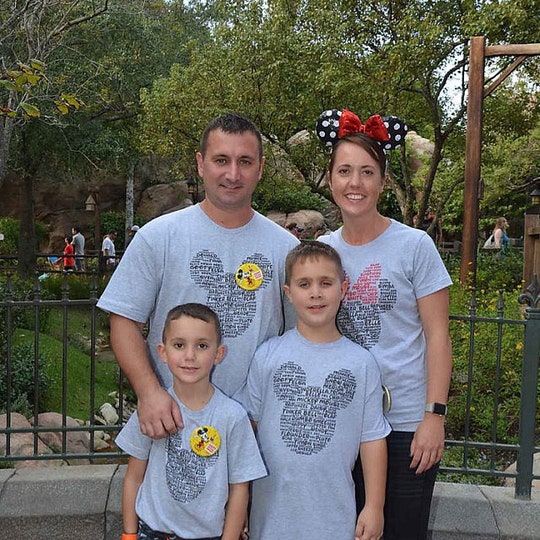 Disover Disney Family Shirts Mickey and Minnie Head Ears His and Hers Matching Disney Custom Family Vacation Shirts