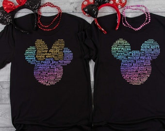 Disney Family Shirts Mickey and Minnie Head  50th Anniversary Celebration Custom Disney Vacation Shirts Disney World WDW Disneyland Shirts