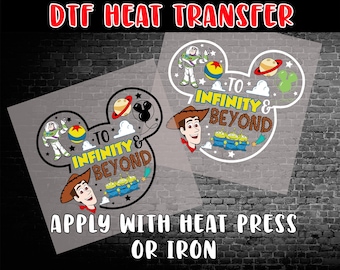 To Infinity and Beyond DTF Transfer, Buzz Lightyear Shirt Transfer, Toy Story Heat Transfer, DIY Birthday Shirt, Disney Family Vacation