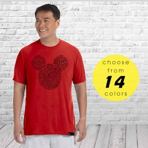 Mickey Head Dry Fit Dryfit Performance Shirt | Disney Family Vacation Shirts | Matching Disney Shirts | Matching Disney  Couples Shirts
