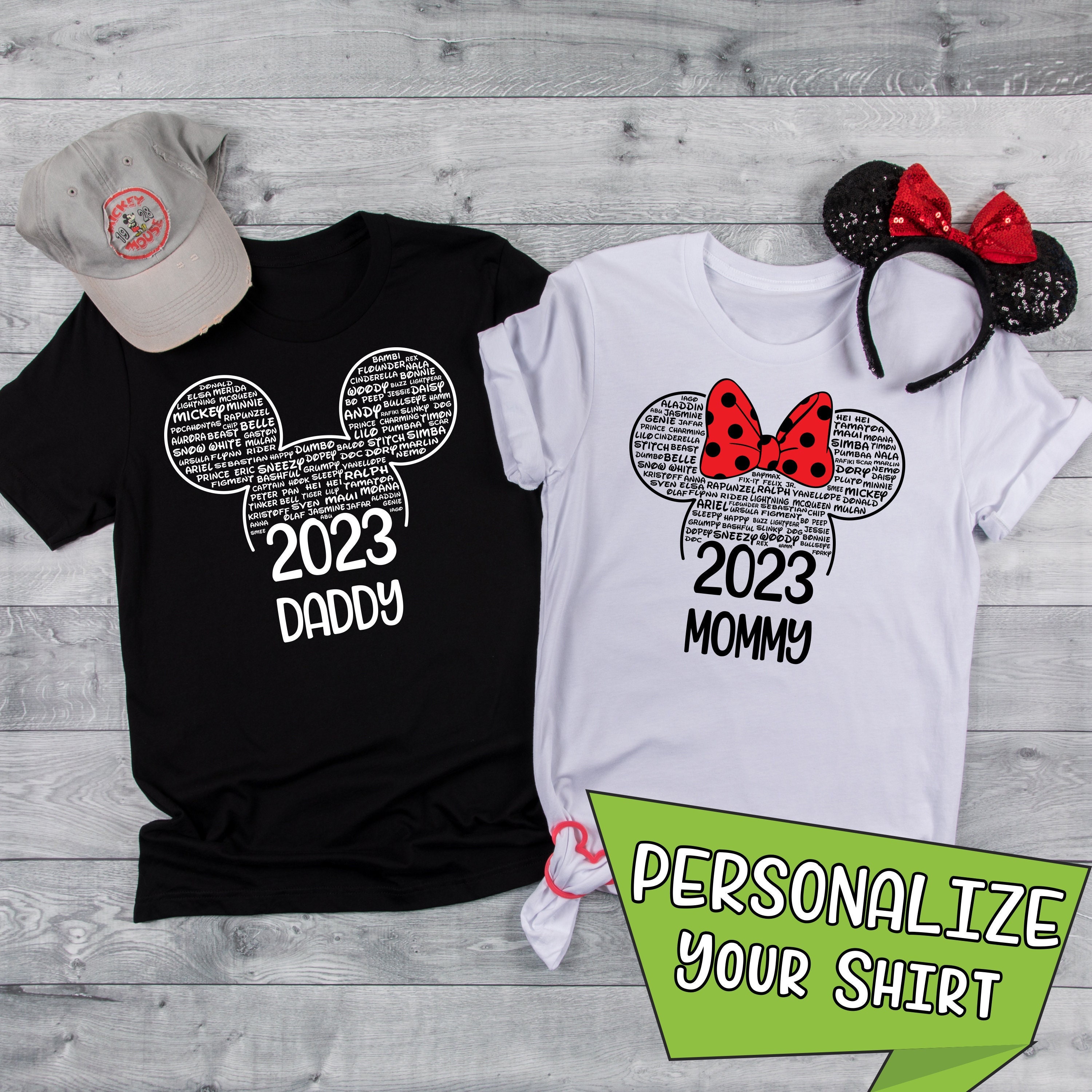 Personalized 2023 Matching Family Disney Vacation Shirts, Disney