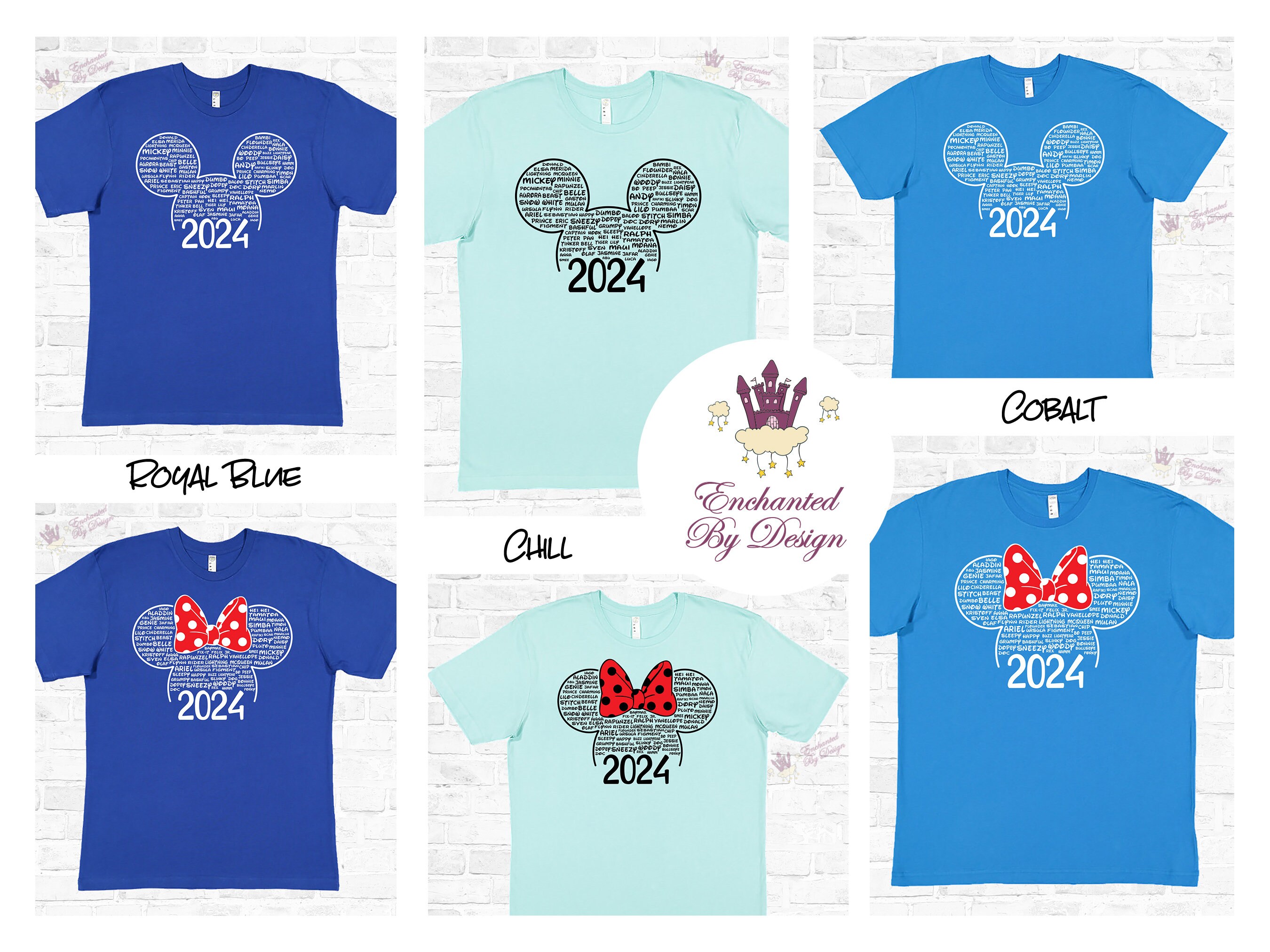 Personalized Custom Disney 2024 Matching Family Vacation Shirts, WDW