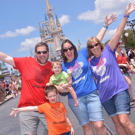 Disover Disney Family Shirts Mickey and Minnie Head Ears His and Hers Matching Disney Custom Family Vacation Shirts