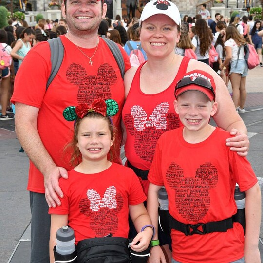 Disover Disney Family Shirts Mickey and Minnie Head Ears His and Hers Matching Disney Custom Family Vacation Shirts