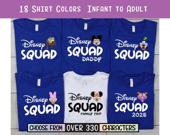 Disney Family Shirts, Disneyworld Shirts Family, Custom Disney Characters Family Sunglass Shirts, Personalized, Disney Family Shirts, Squad