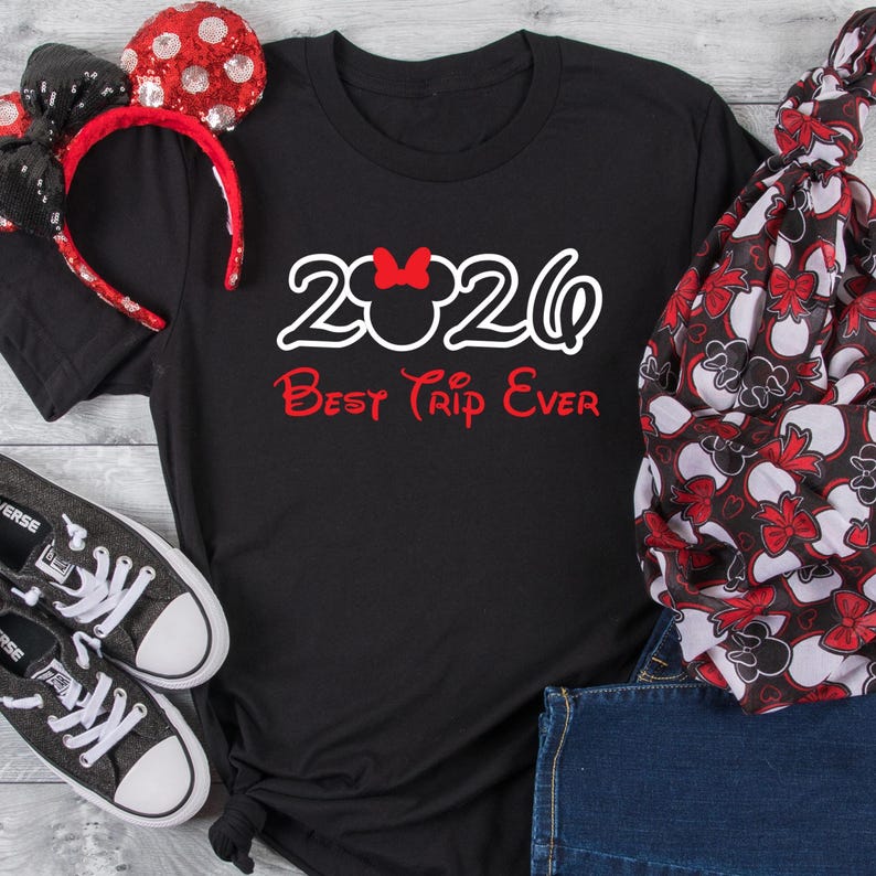 Camiseta personalizada de vacaciones familiares de Disney 2026, Mickey o Minnie, agrega tu nombre familiar, camiseta sorpresa de viaje a Disney. imagen 1