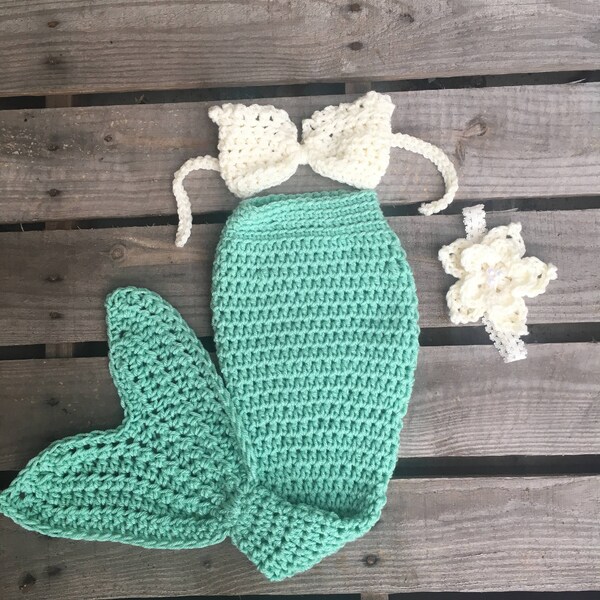 Mermaid Tail Photo Prop, Baby Mermaid Tail, mermaid fin, mermaid blanket, seafoam mermaid tail, mermaid costume