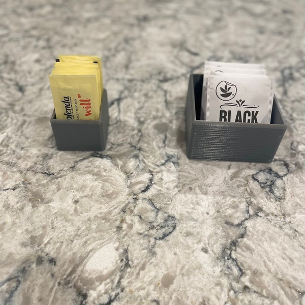 Sugar and Tea Packet Holders (3D printed)