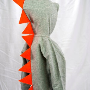 Dragon Hoodie - Gray & Orange