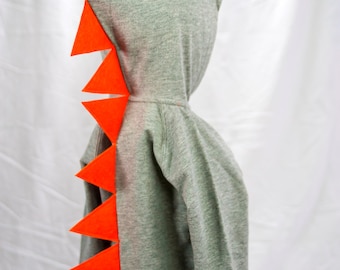 Dragon Hoodie - Gray & Orange