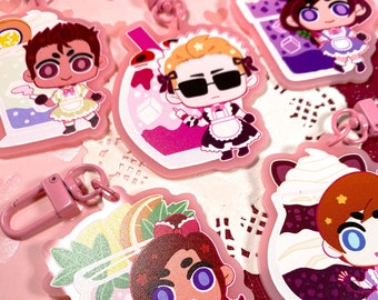 Resident Evil MAID CAFE - 2.5" acrylic keychains