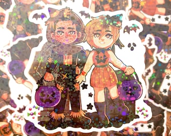 Silent Hill HARRY AND HEATHER - 3" holographic clear sticker