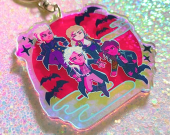 80s Horror THE LOST BOYS - 2.5&quot; iridescent acrylic keychain