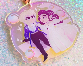 LABYRINTH - 2.5&quot; iridescent acrylic keychain