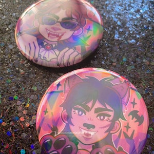 Kaiji HALLOWEEN POKER - 2.25&quot; holographic button