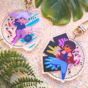 KAIJI and AKAGI - 2.5&quot; acrylic keychain