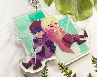 Metal Gear Solid TWIN SNAKES - 3" acrylic keychain