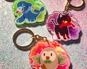 Pokemon ALOLA - 2.5" acrylic keychain