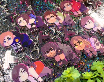 Resident Evil DBD SURVIVORS - connected acrylic keychain