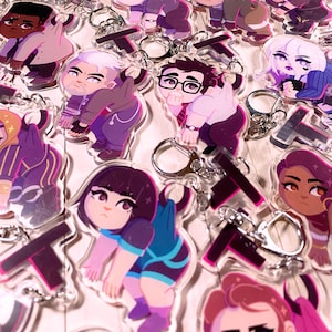 DEEBEEDEE SURVIVORS - connected acrylic keychain