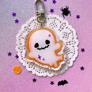 HALLOWEEN TEA PARTY 2.5 acrylic keychains Ghosty Cookie