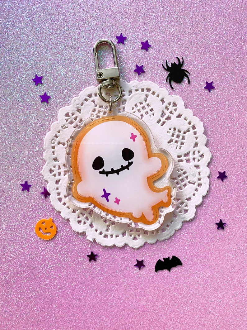 HALLOWEEN TEA PARTY 2.5 acrylic keychains Ghosty Cookie