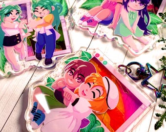Higurashi SUMMER FESTIVAL - 2.5" holographic keychains