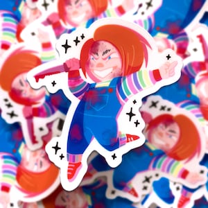 CHILD'S PLAY - 7,5 cm transparenter Vinyl Aufkleber