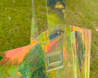 SUMMER DAZE - ホログラフィックトートバッグ - Etsy 日本